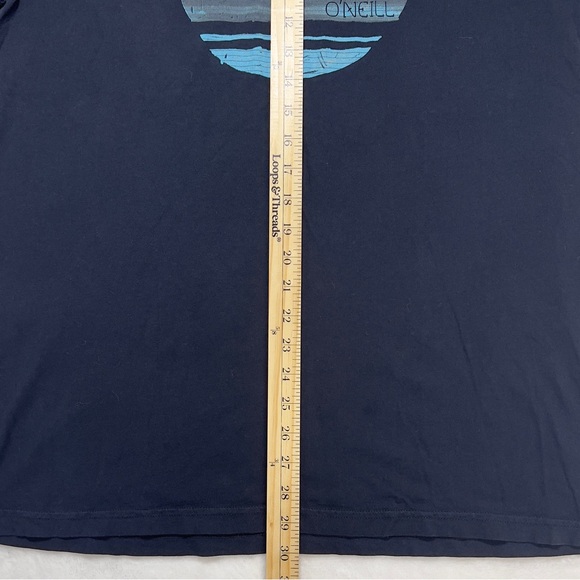 O’Neill Logo Tee Shirt Men’s L Modern Fit Short Sleeve Black Logo on Front - Picture 6 of 8